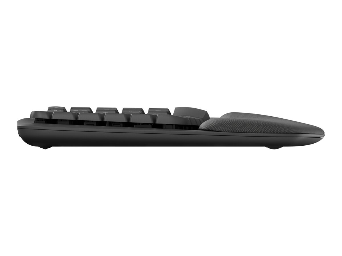 Logitech Ergo Series - Tastatur - kabellos - 2.4 GHz, Bluetooth LE - TL: Schweiz, QWERTZ, Ansicht 3