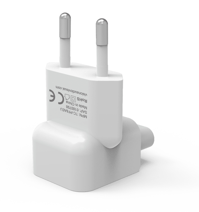 Vision Adapter für Power Connector - power IEC 60320 C7 zu power CEE 7/7, Ansicht 3