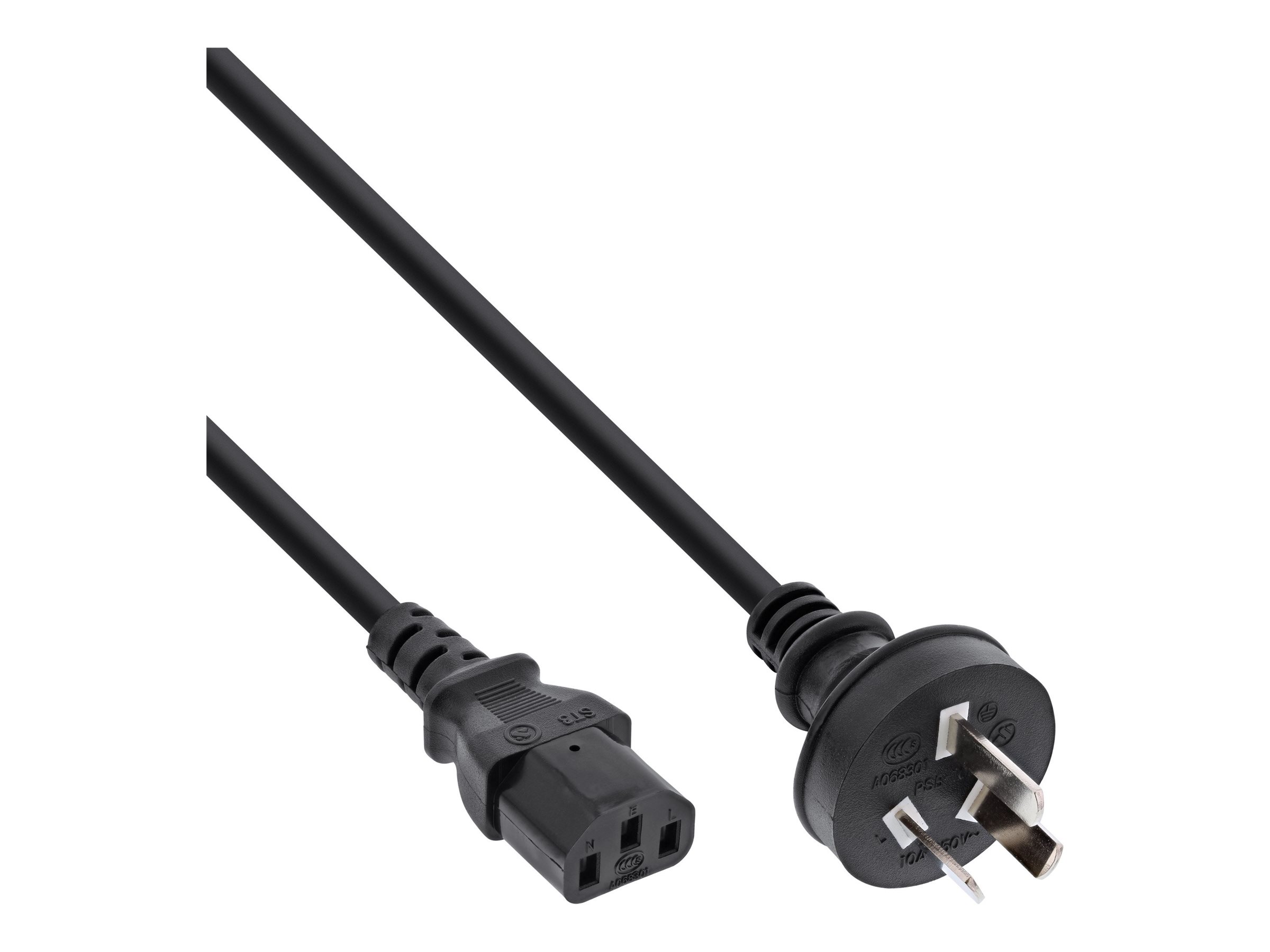 InLine Netzkabel - Netzstecker China auf Kaltgerätestecker C13 - 18m