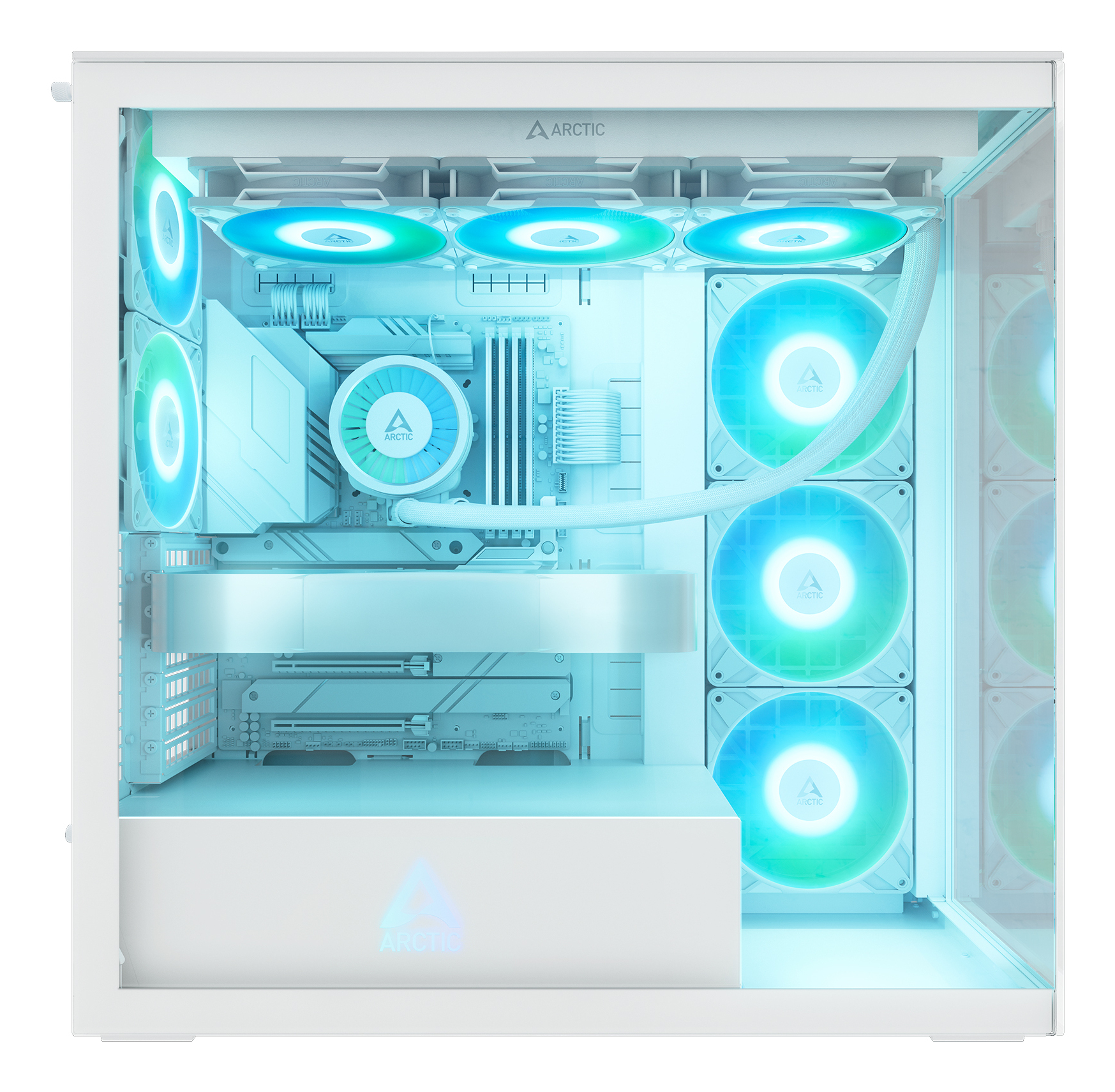 Arctic PC-Gehäuse Xtender White - Midi/Minitower - ATX, Ansicht 4