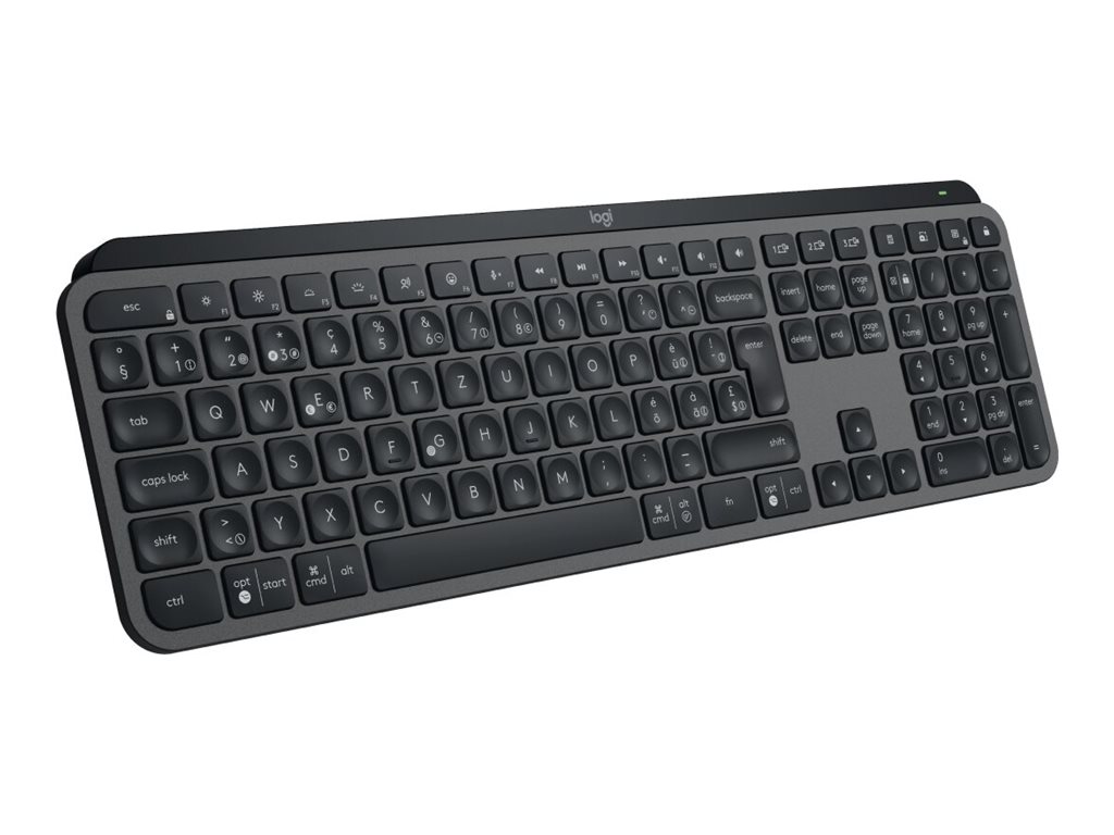 Logitech MX Keys S - Tastatur - hinterleuchtet - kabellos - Bluetooth LE - QWERTY - Nordisch (DänischFinnischNorwegischSchwedisch)