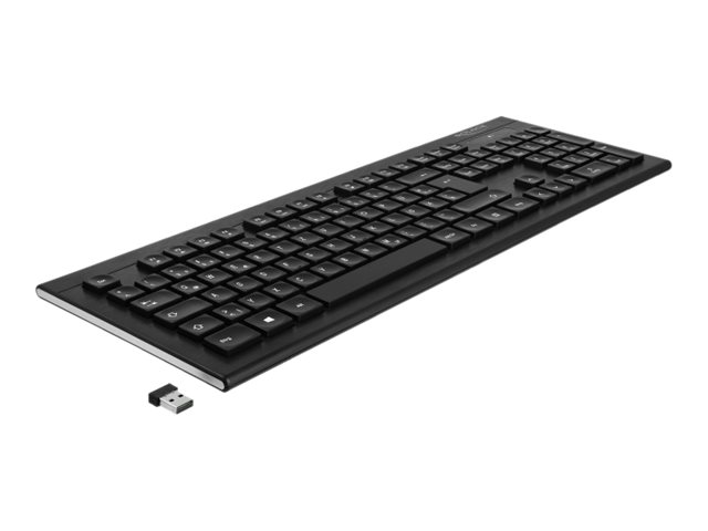 DELOCK USB Tastatur 2,4 GHz kabellos (12671)