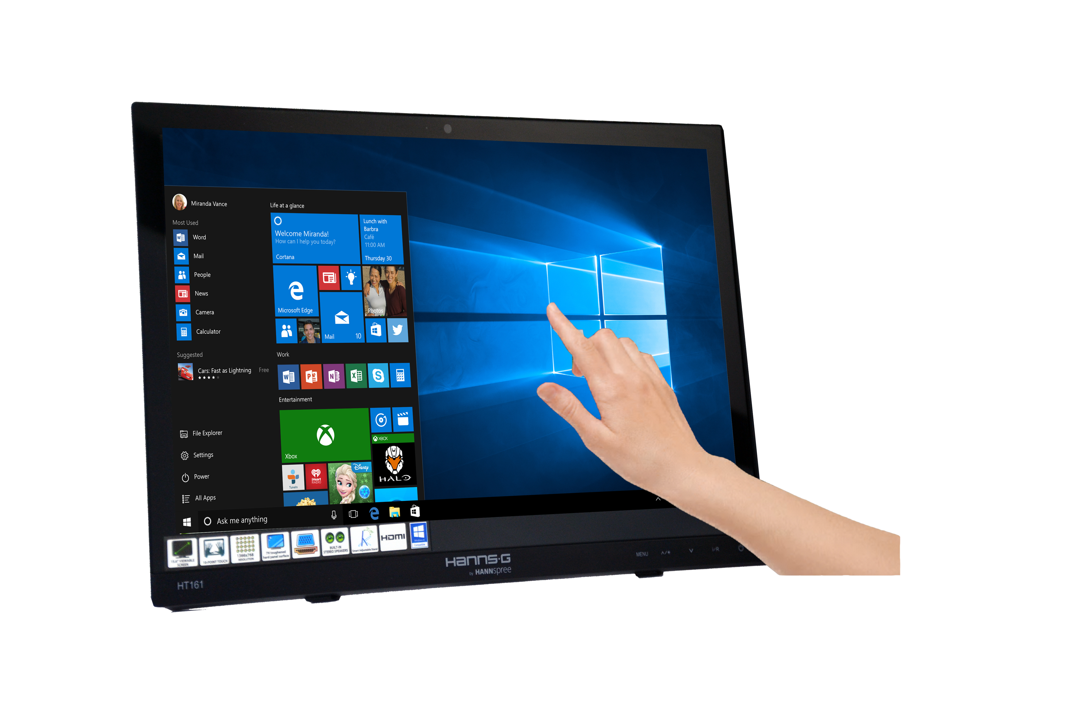 Hannspree HANNS.G HT161HNB - HT Series - LED-Monitor - 39.6 cm (15.6), Ansicht 2