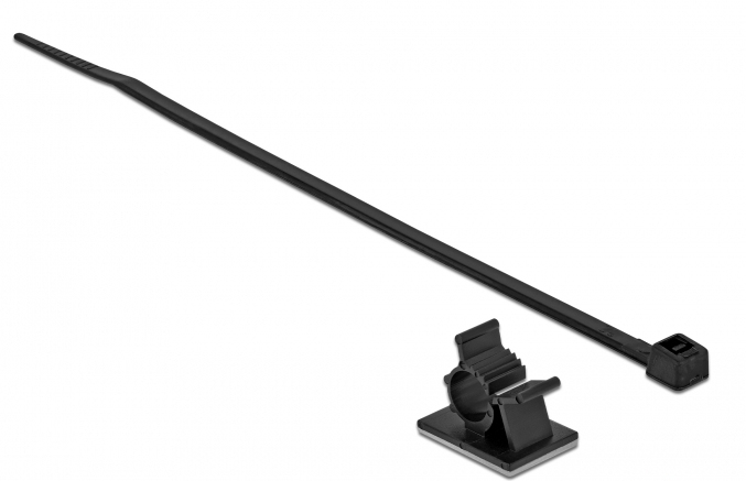 Delock Kabelbinder-Kit - Tisch montierbar, geeignet für Wandmontage, Ansicht 3