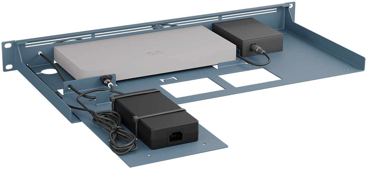 Rackmount.IT .IT Meraki GX50 MX67 Series with Media Converter, Ansicht 2