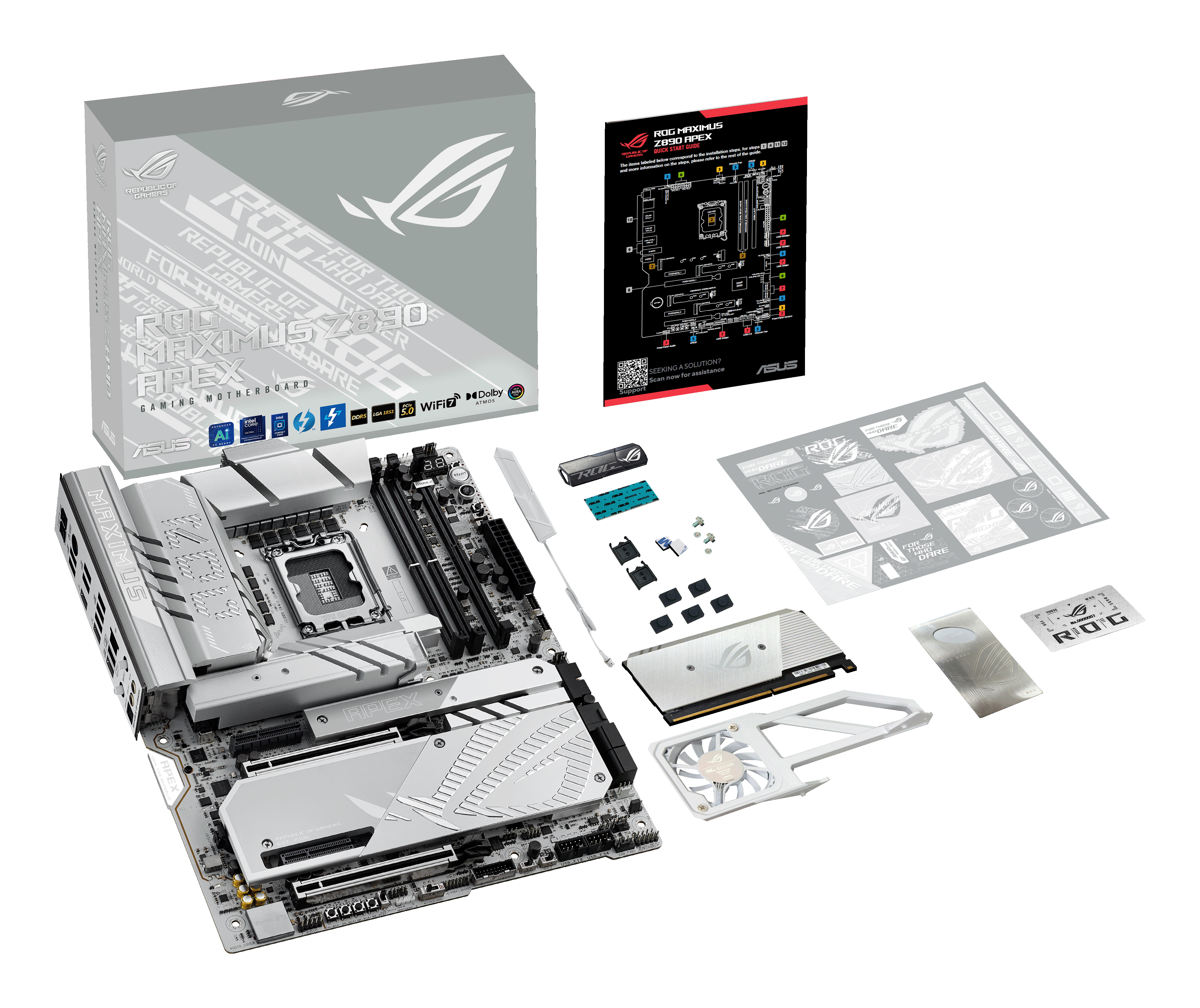ASUS ROG MAXIMUS Z890 APEX - Motherboard - ATX - LGA1851-Sockel - Z890 Chipsatz - USB4, USB-C 3.2 Gen 2x2, Ansicht 2