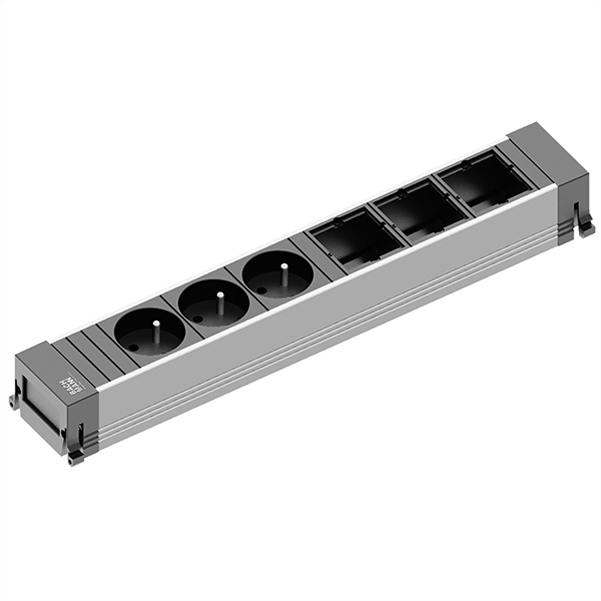 Bachmann POWER FRAME - Steckdosenleiste - Ausgangsanschlüsse: 3 (French / UTE), Ansicht 2