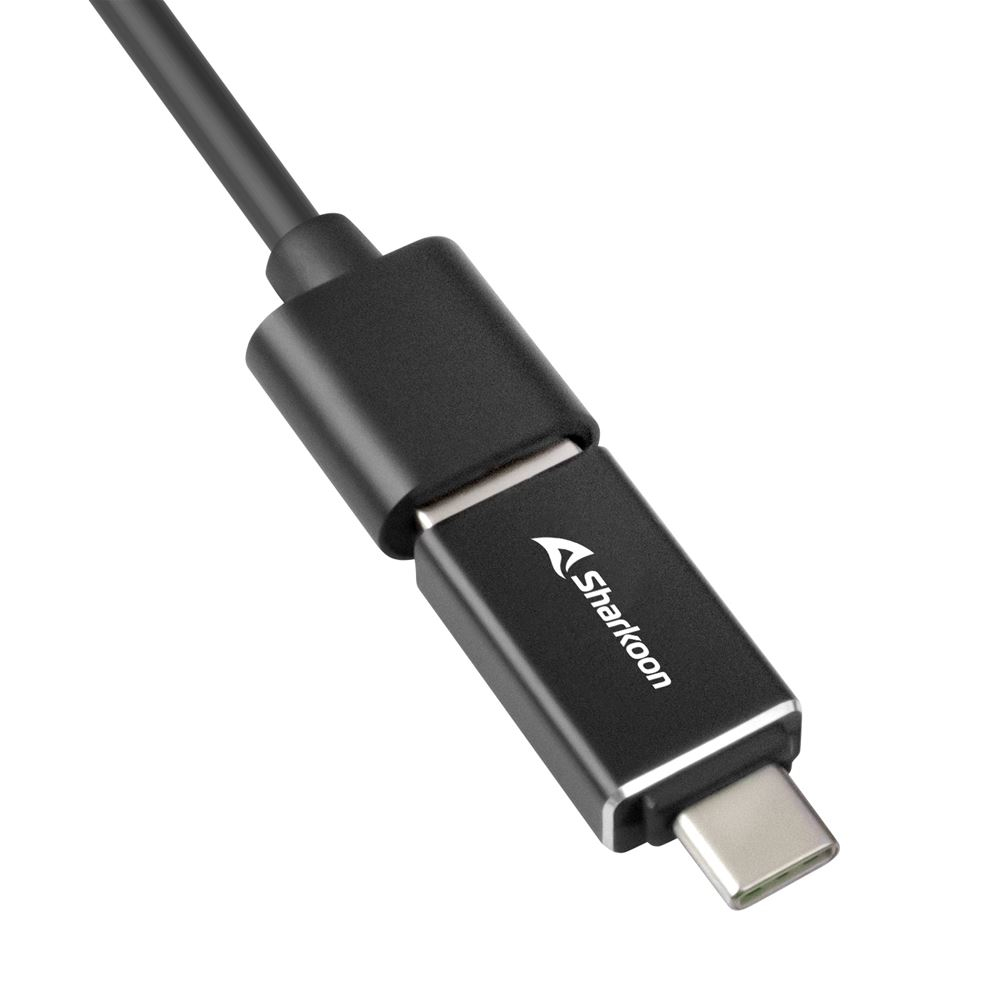 Sharkoon 4044951037575 - Kabellos - USB 3.2 Gen 1 (3.1 Gen 1) Type-C - Schwarz - USB 3.2 Gen 1 (3.1 Gen 1) Type-A, Ansicht 2
