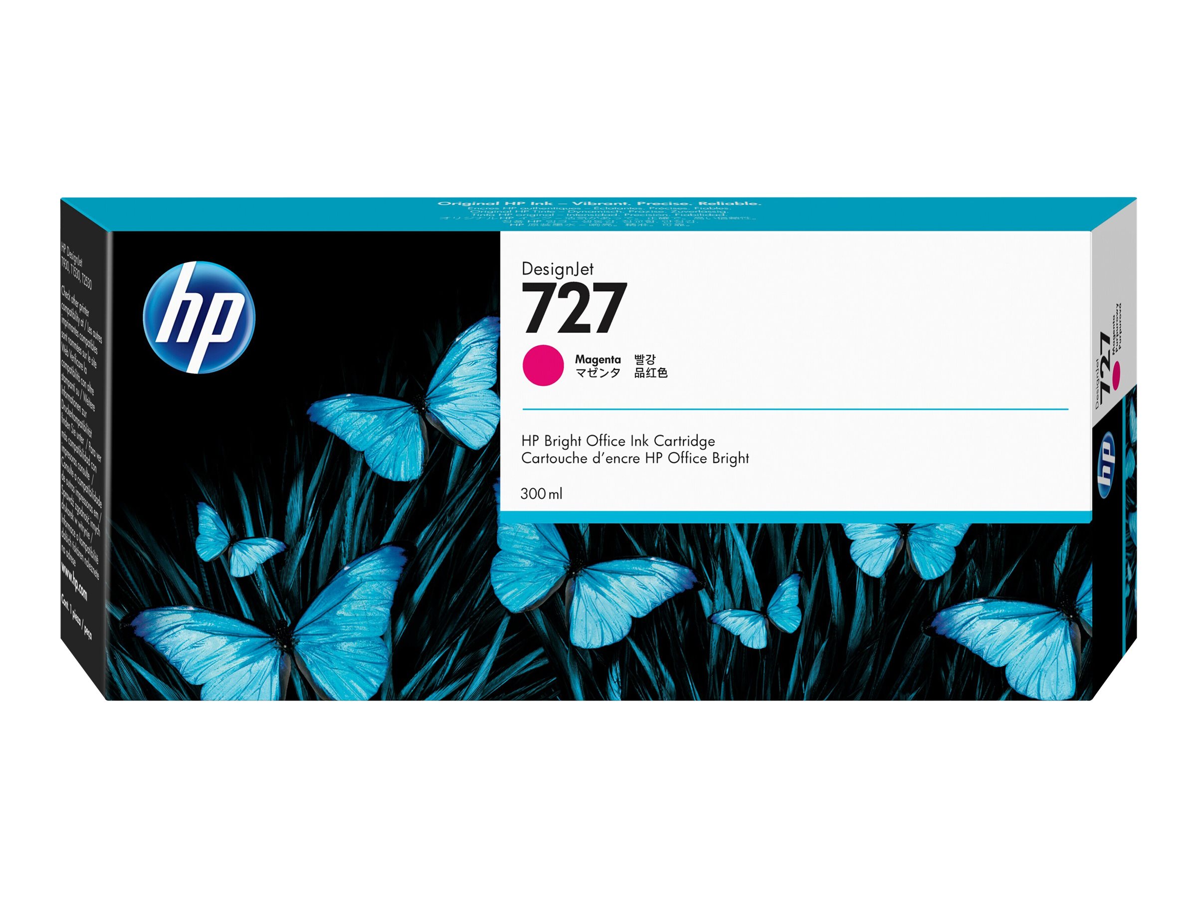 HP HP 727 - 300 ml - Dye-Based Magenta (F9J77A)