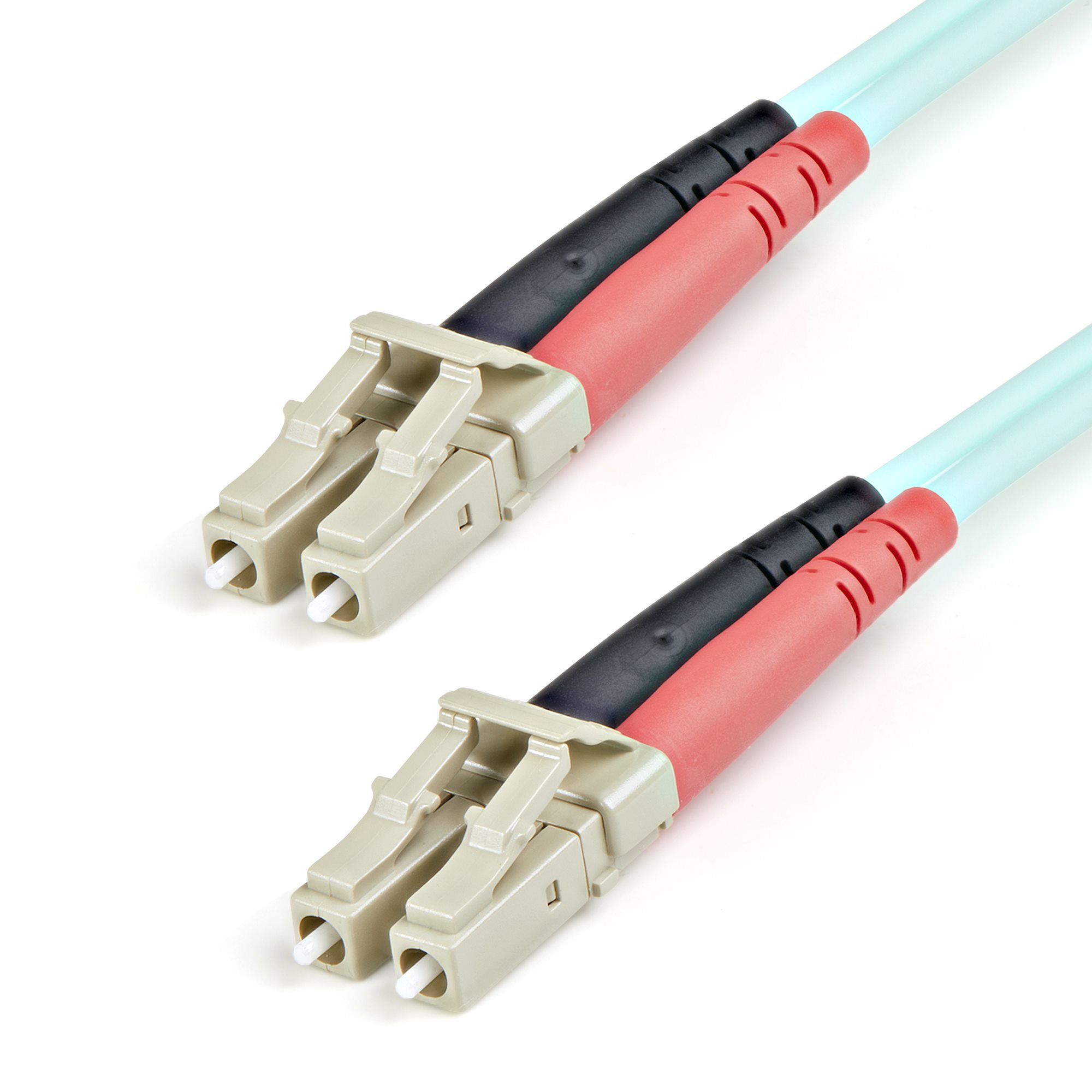 StarTech.com 1 m OM3 LWL Patchkabel - Zipcord Multimode-Glasfaserkabel LC/UPC auf LC/UPC - Vollduplex 50/125µm SFP/Optisches Kabel - 100G Optical Lichtleiterkabel - LSZH Lichtwellenleiter - LOMMF/VCSEL, &lt;0.3dB IL, 1 m, OM3, LC, LC