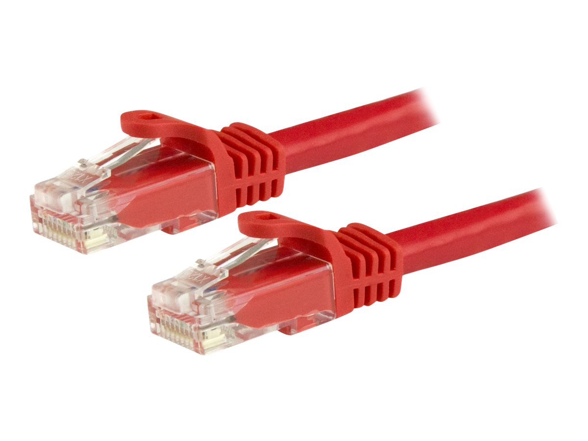 StarTech.com 7.5m CAT6 Ethernet Cable, 10 Gigabit Snagless RJ45 650MHz 100W PoE Patch Cord, CAT 6 10GbE UTP Network Cable w/Strain Relief, Red, Fluke Tested/Wiring is UL Certified/TIA - Category 6 - 24AWG (N6PATC750CMRD) - Patch-Kabel - RJ-45 (M) zu ...