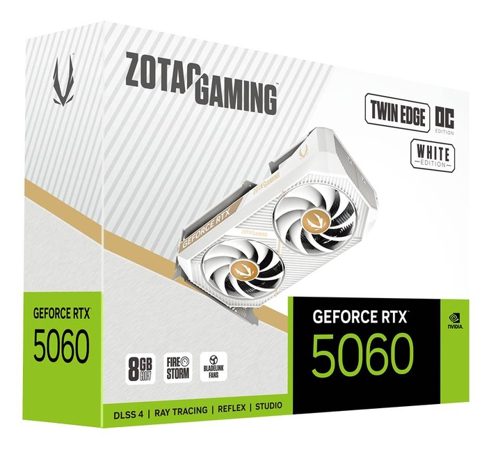 ZOTAC GAMING GeForce RTX 5060 Twin Edge OC - White Edition, Ansicht 2