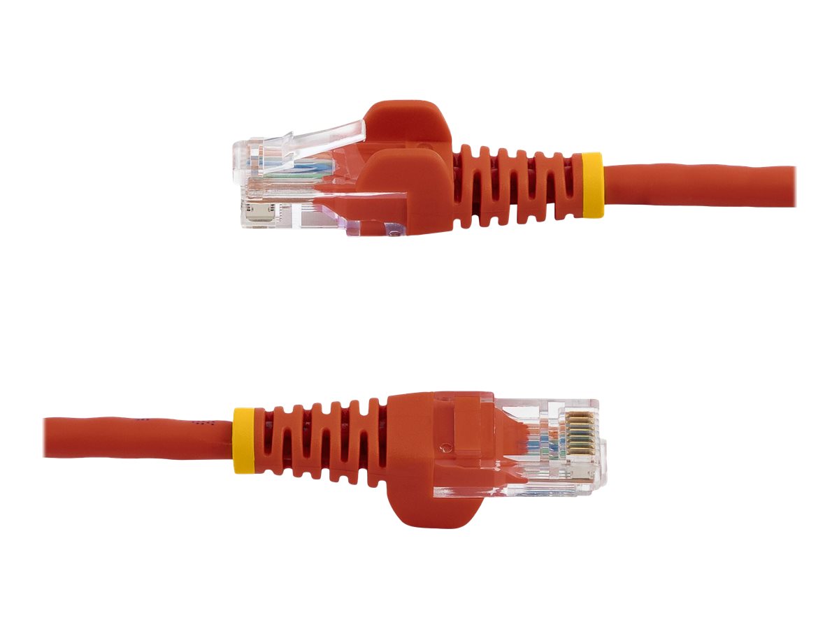 StarTech.com 0,5m Cat5e Ethernet Netzwerkkabel Snagless mit RJ45 - Cat 5e UTP Kabel - Rot - Patch-Kabel - RJ-45 (M)