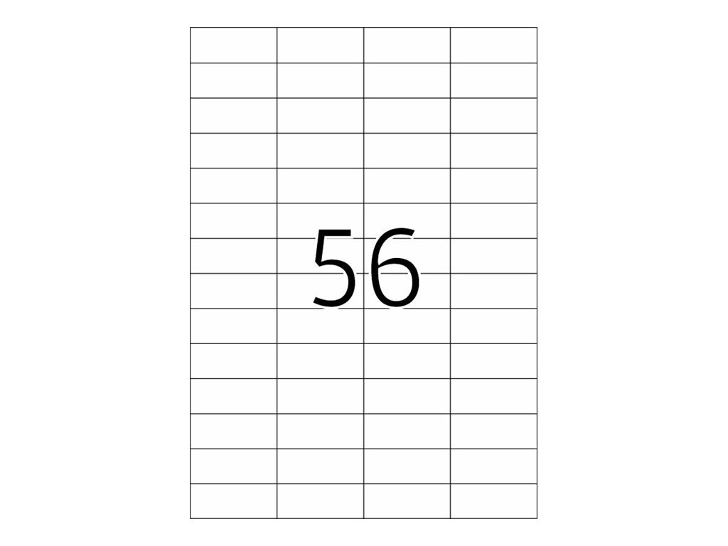 HERMA Special - Papier - matt - selbstklebend entfernbarer Klebstoff - weiß - 52.5 x 21.2 mm 1400 Etikett(en) (25 Bogen x 56)