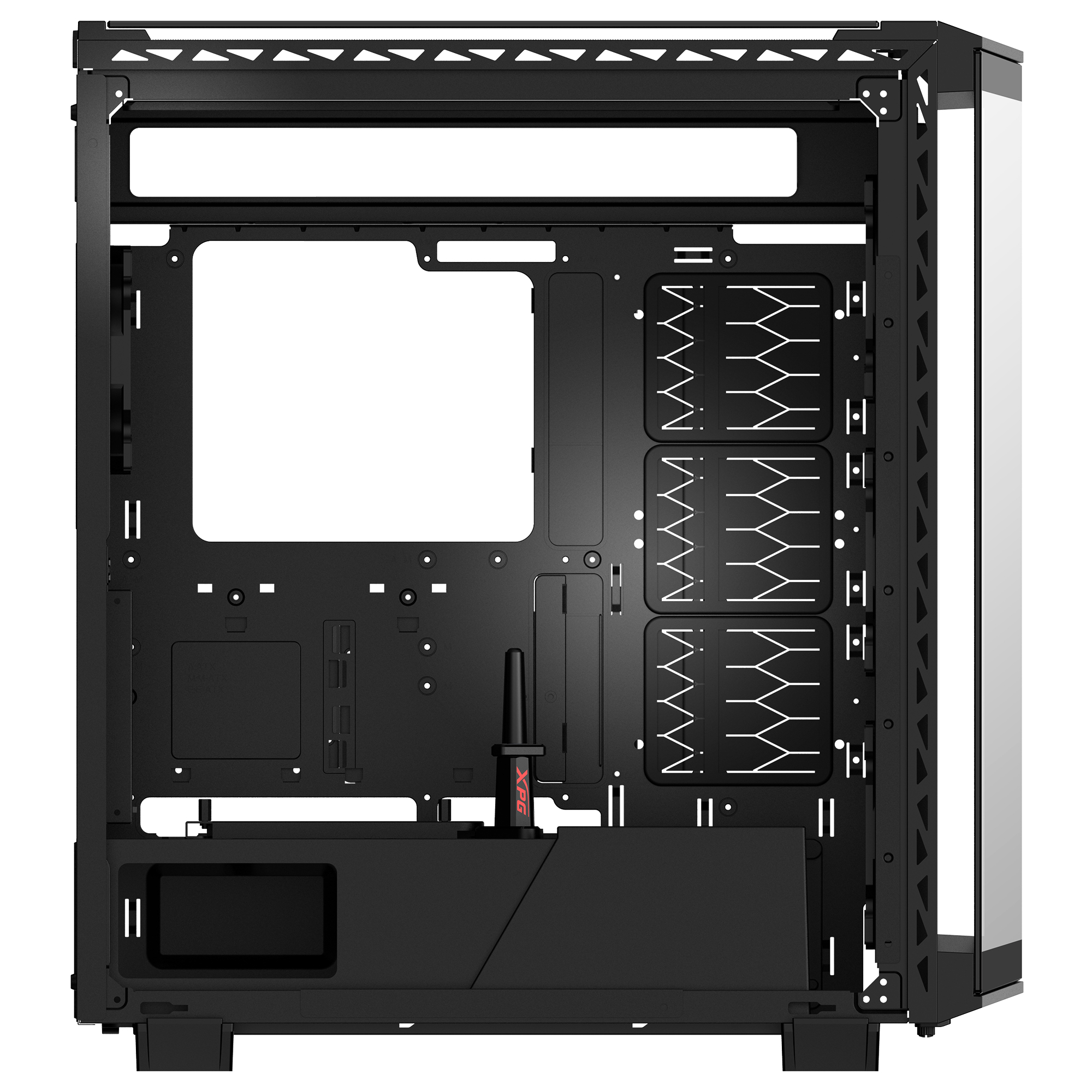 XPG Geh BATTLECRUISER II E-ATX Midi Tower schwarz retail - Midi/Minitower - ATX, Ansicht 4