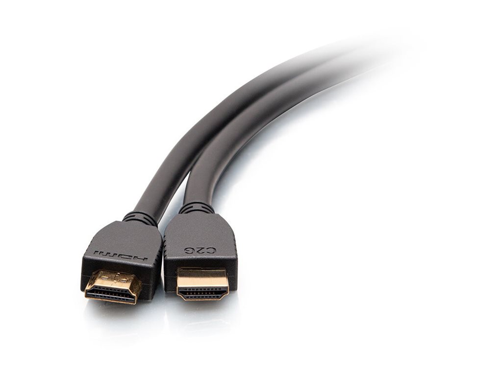 C2G 12ft (3.6m) Ultra High Speed HDMI® Cable with Ethernet - 8K 60Hz - Ultra High Speed - HDMI-Kabel mit Ethernet - HDMI männlich zu HDMI männlich - 3.6 m - Schwarz - unterstützt 8K 60 Hz (7680 x 4320)