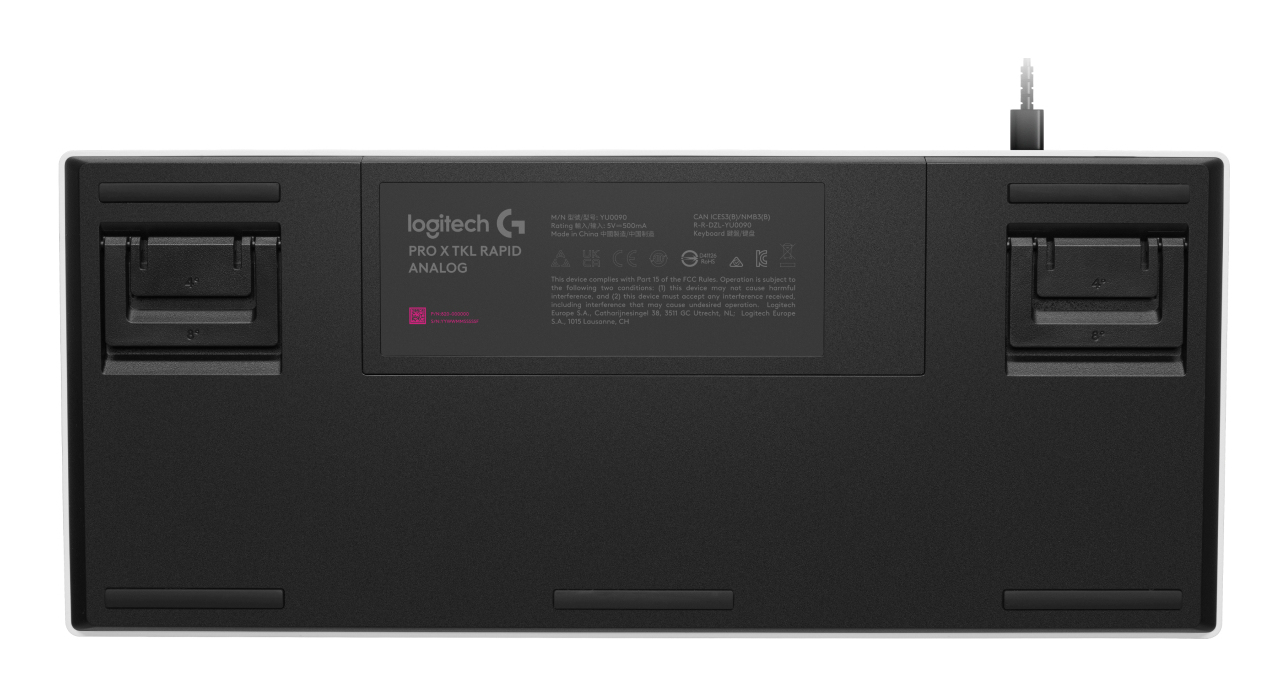 Logitech G PRO X RAPID - Tastatur - TKL - Hintergrundbeleuchtung - TL: US, QWERTY - Weiß, Ansicht 2