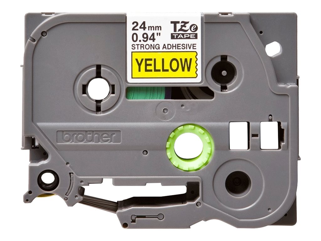 Brother TZe-S651 - Extra starker Klebstoff - Schwarz auf Gelb - Rolle (2,4 cm x 8 m), Ansicht 3