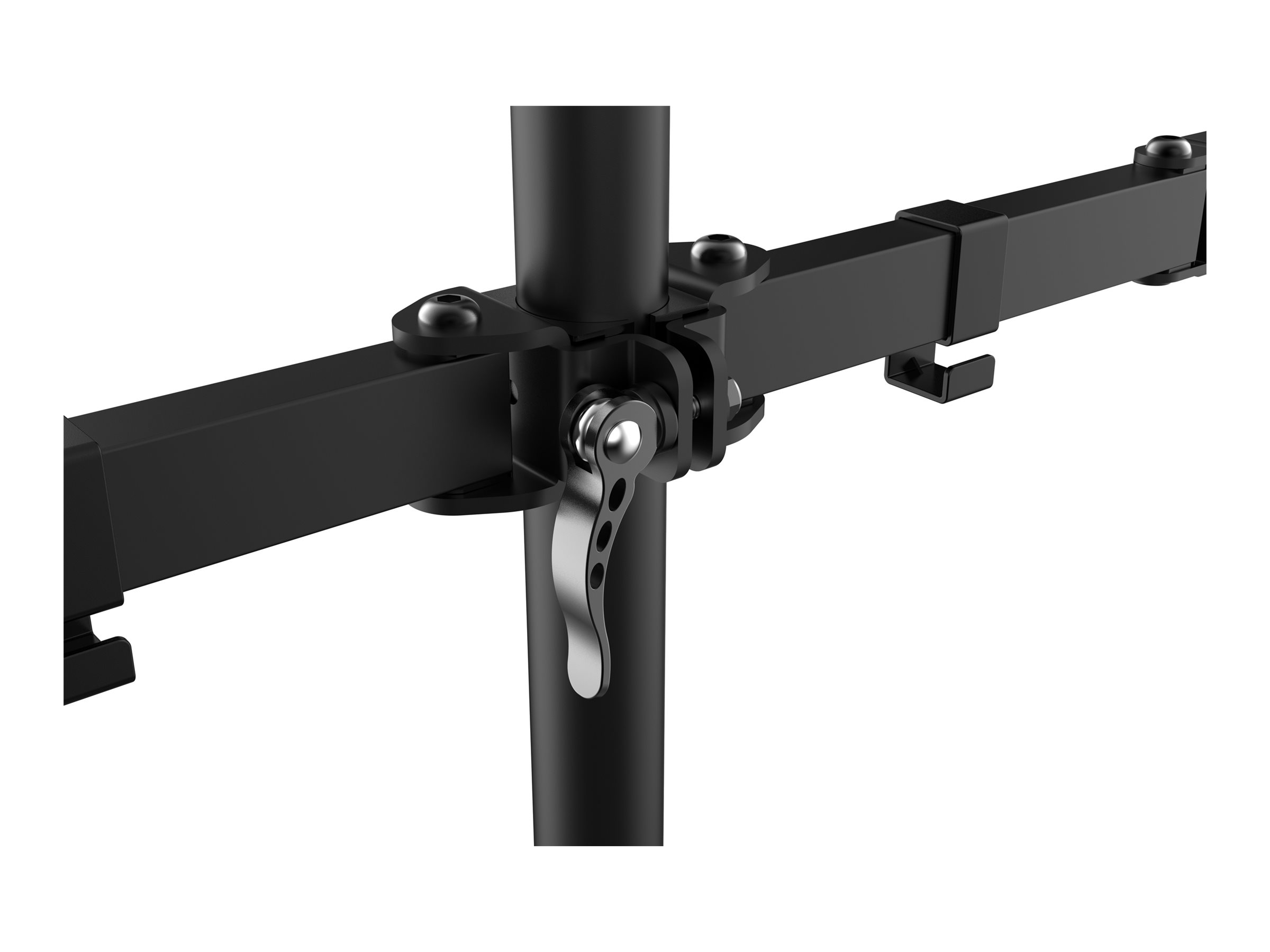 Vision VFM-DPD Monitor Desk Post - Befestigungskit - für 2 LCD-Displays zwischen 13 und 27 - Stahl - Schwarz, Ansicht 3