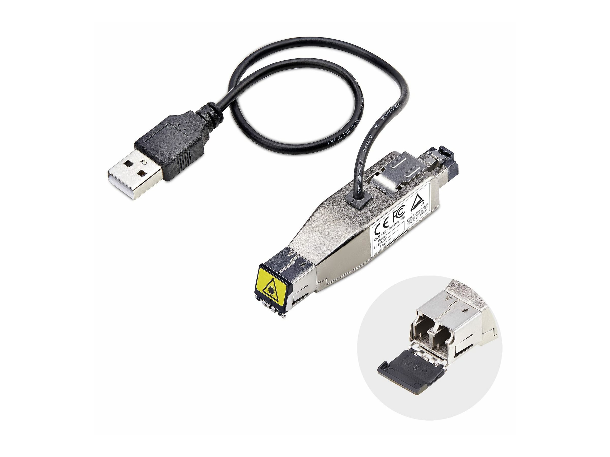 StarTech.com Glasfaser Medienkonverter Dongle