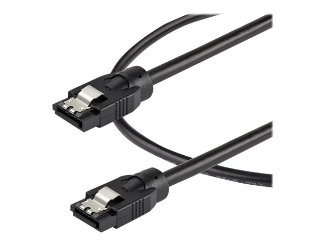 StarTech.com 0.3 m Round SATA Cable - Latching Connectors - 6Gbs SATA Cable - SATA-Kabel - Serial ATA 150/300/600 - SATA (R) eingerastet zu SATA (R) eingerastet