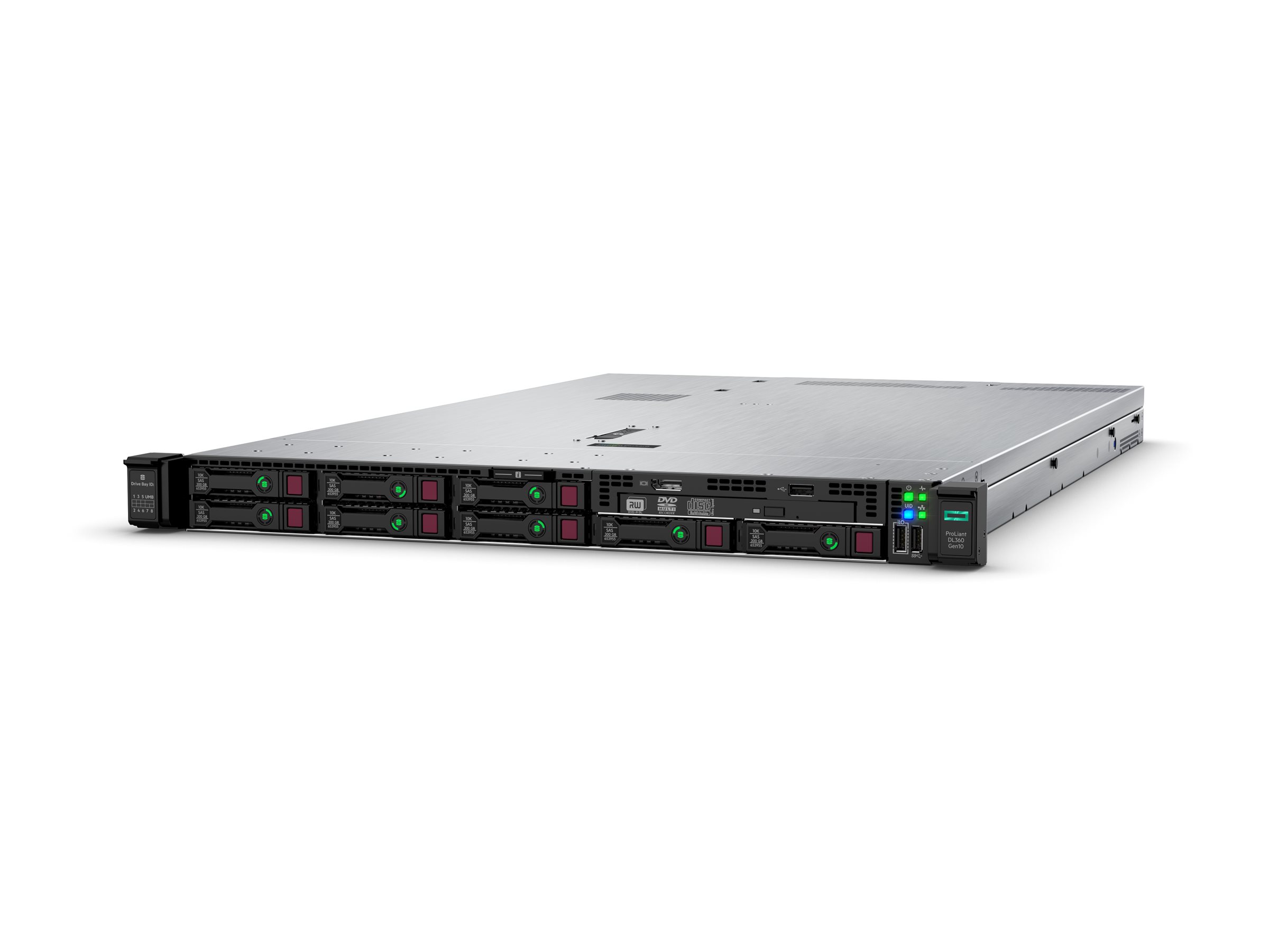 HPE ProLiant DL360 Gen10 - Server - Rack-Montage - 1U - zweiweg - 1 x Xeon Silver 4208  2.1 GHz - RAM 32 GB - SATASAS - Hot-Swap 6.4 cm (2.5)