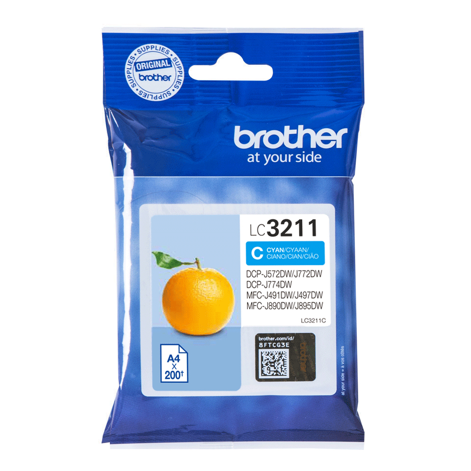 Brother LC3211C, Cyan, 1 Stück(e), 200 Seiten, Einzelpackung