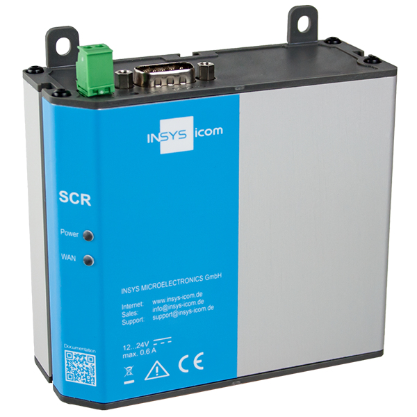 Insys icom SCR-E 200 - Router - 2-Port-Switch, Ansicht 3