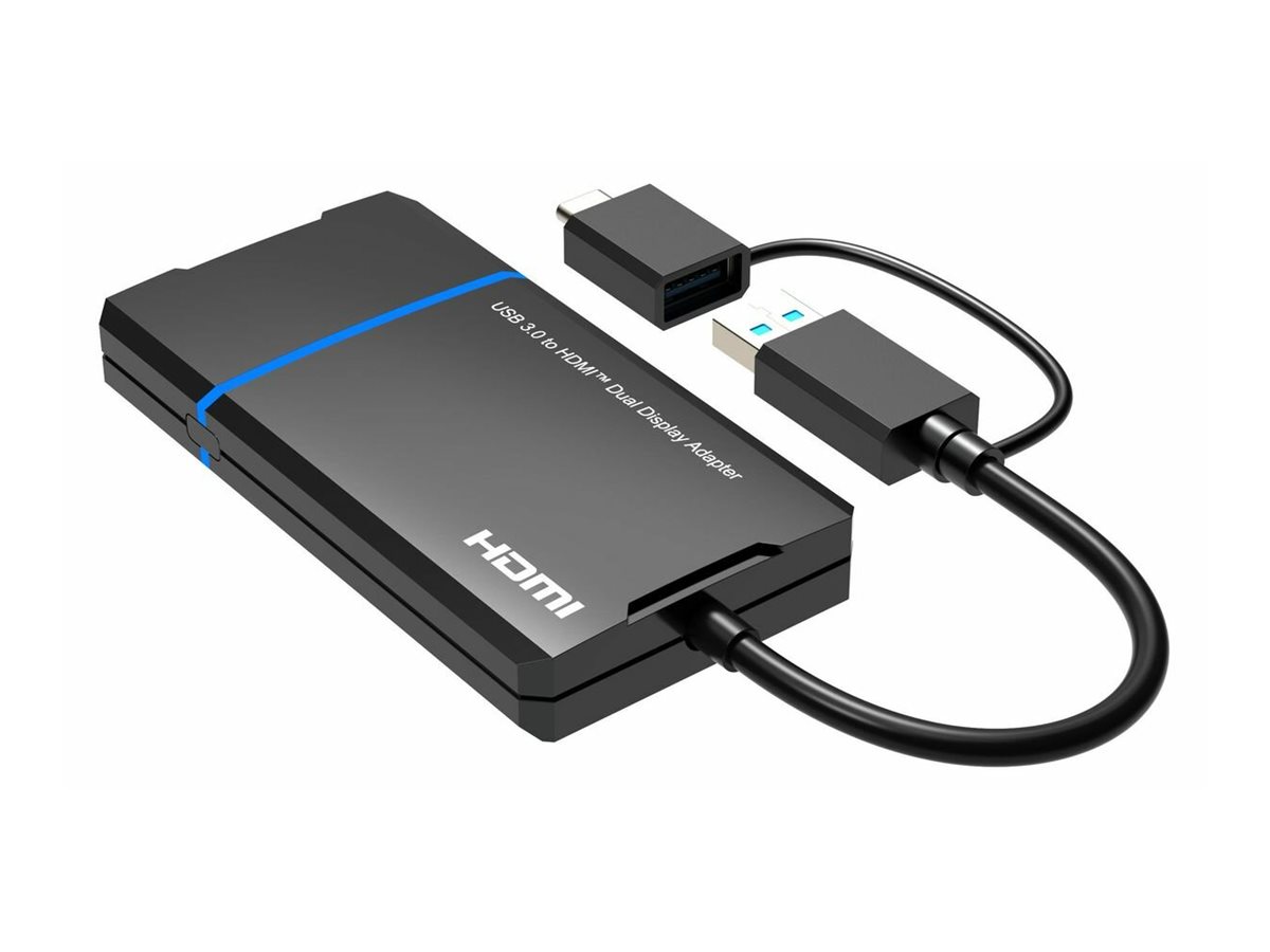 MicroConnect USB-C or USB A 2in1 to HDMI 2x splitter with one click - Digital/Daten - Digital/Display/Video, Ansicht 2