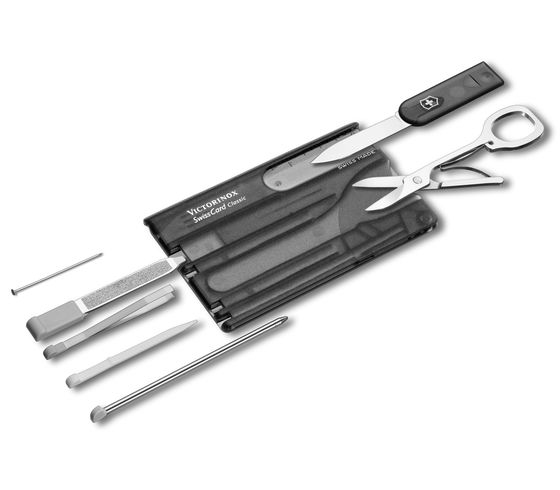 Victorinox SwissCard Classic - Schwarz - Transparent - ABS Synthetik - 82 mm - 4,5 mm - 26 g, Ansicht 2