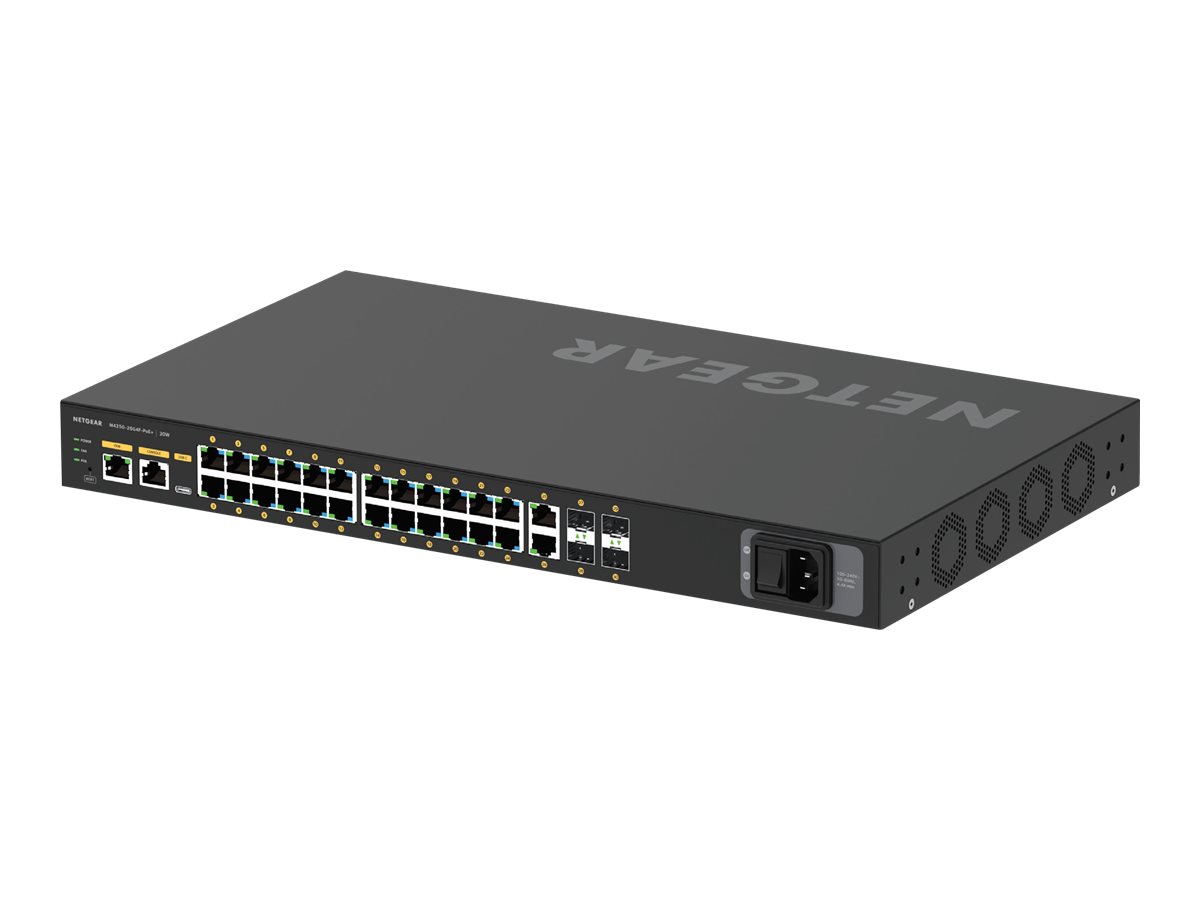 Netgear AV Line M4250-26G4F-PoE+ - Switch - L3 - managed - 24 x 101001000 (PoE+)