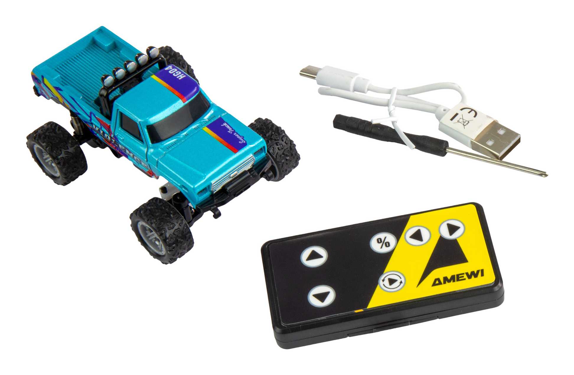 Amewi RC Monstertruck DieCast 1 64 RtR blau/6+, Ansicht 3