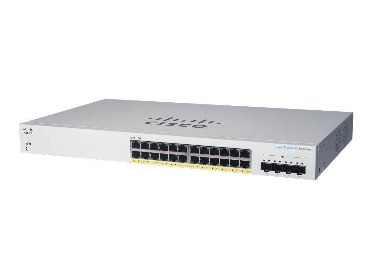 CISCO CBS220 SMART 24-PORT GE FULL (CBS220-24FP-4G-EU)