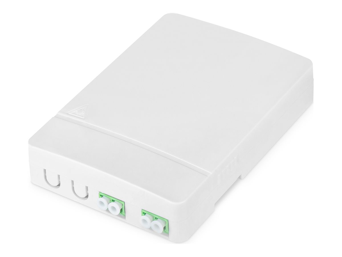 DIGITUS FTTH Gehäuse mit 2 x LC/APC DX Kupplungen