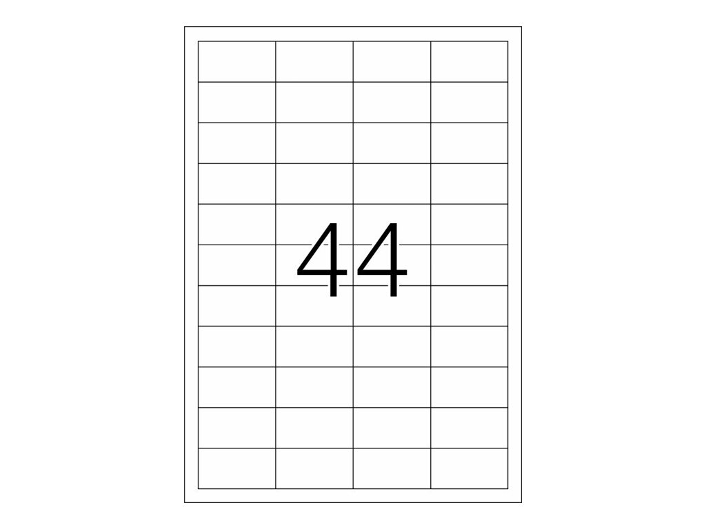 HERMA Special - Matt - permanent selbstklebend - durchsichtig - 48.3 x 25.4 mm 1100 Etikett(en) (25 Bogen x 44)