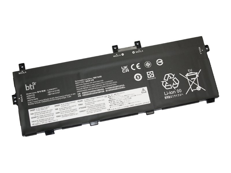 BTI Laptop-Batterie (gleichwertig mit: Lenovo L20M3P71 Lenovo SB11A13105 Lenovo 5B11A13107 Lenovo 5B11A13108 Lenovo L20C3P71 Lenovo L20L3P71 Lenovo SB11A13106)