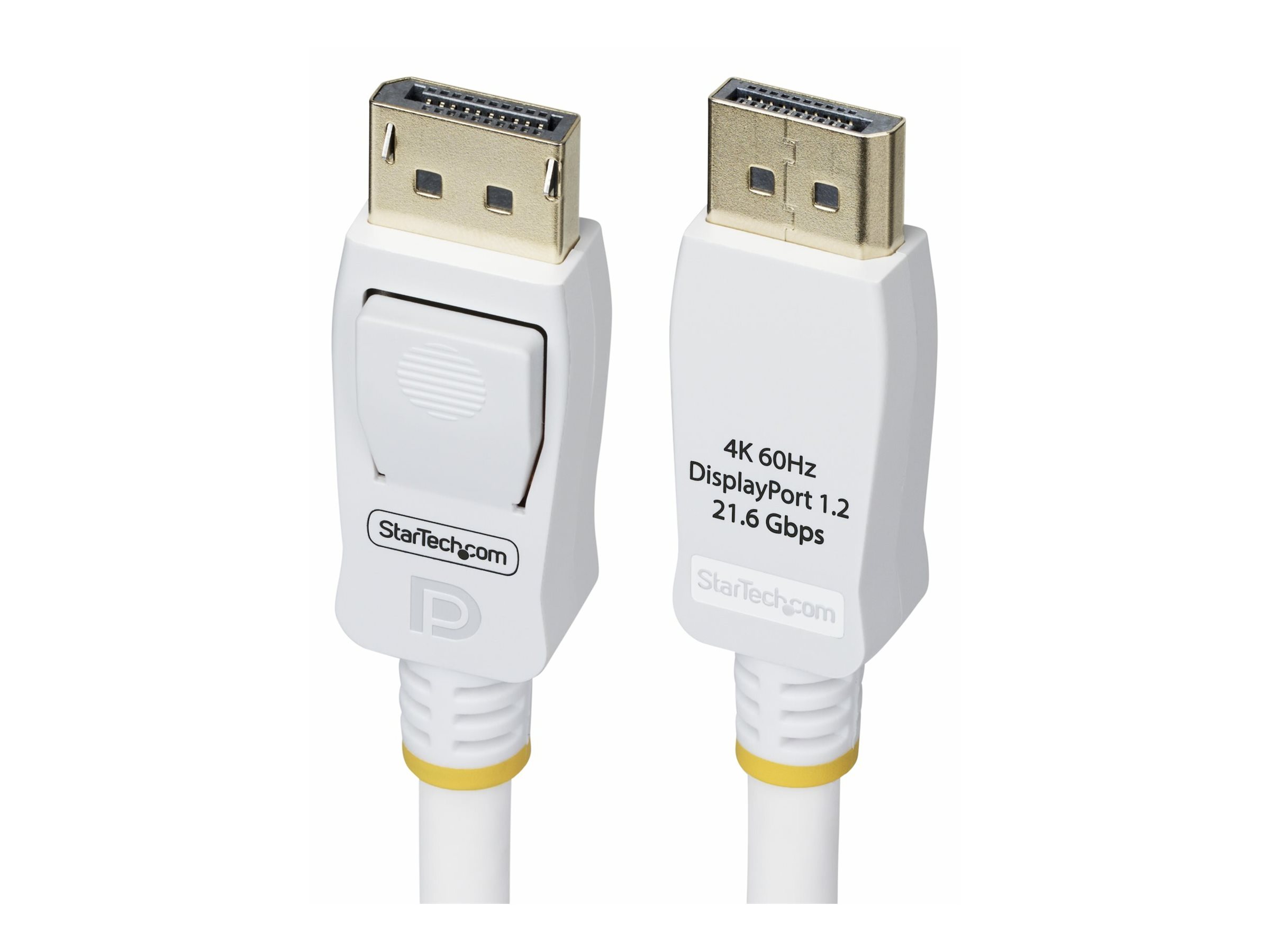 StarTech.com 10ft White VESA Certified DisplayPort 1.2 Cable with Latches - DisplayPort-Kabel - DisplayPort (M), Ansicht 3