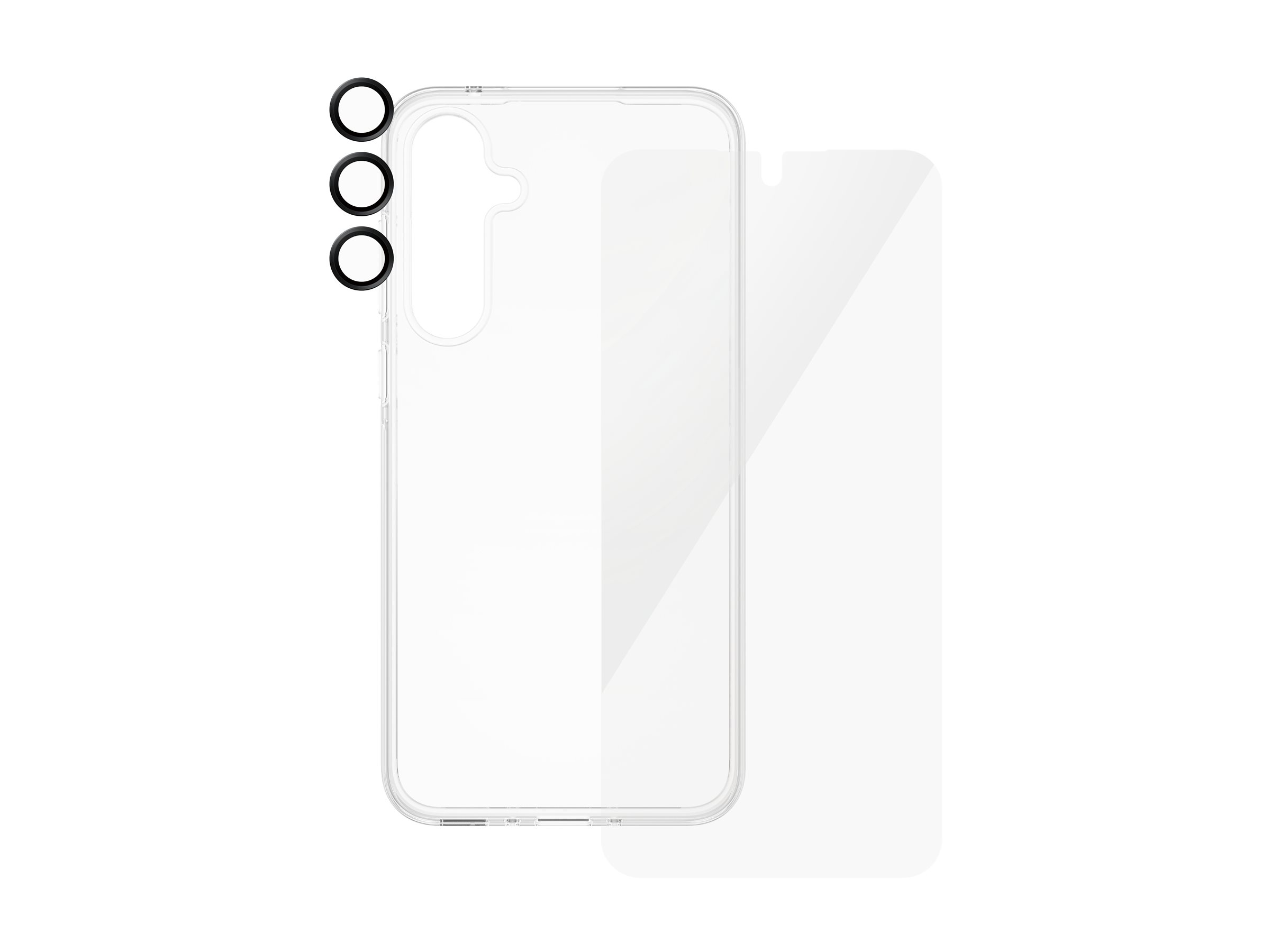 PanzerGlass SAFE. by PanzerGlass - 3-in-1 Schutzpacket - hintere Abdeckung für Samsung Galaxy A55, Ansicht 3