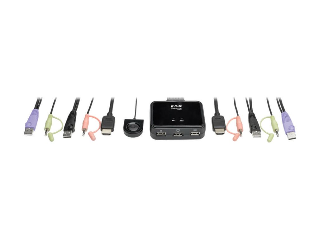 Tripp Eaton Tripp Lite series 2-Port USB/HD Cable KVM Switch with Audio/Video, Cables and USB Peripheral Sharing, Ansicht 3