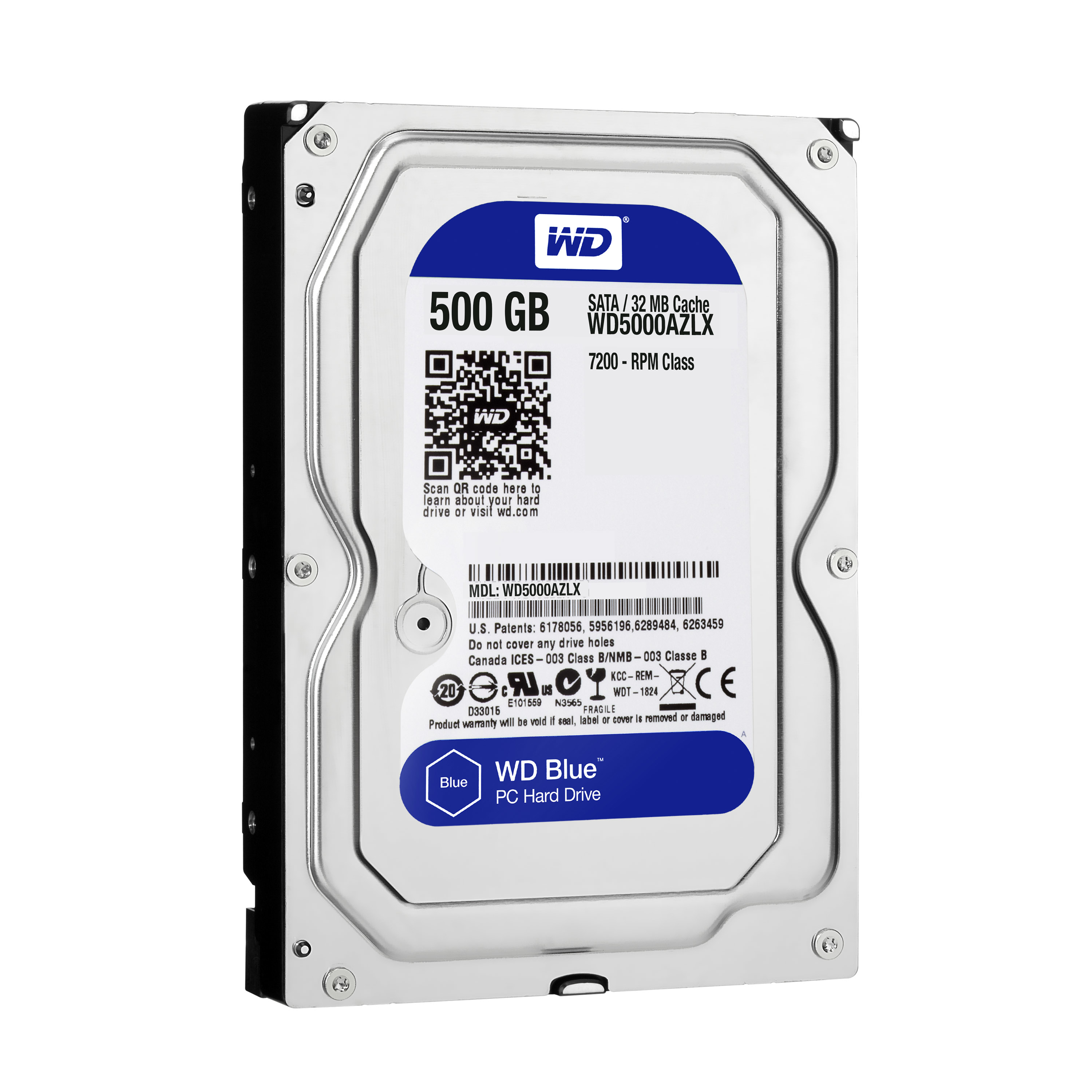 WD Blue WD5000AZLX - Festplatte - 500 GB - intern - 3.5 (8.9 cm), Ansicht 2