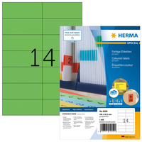 HERMA 4559 - Grün - Rechteck - A4 - Universal - Matte - LaserInkjet