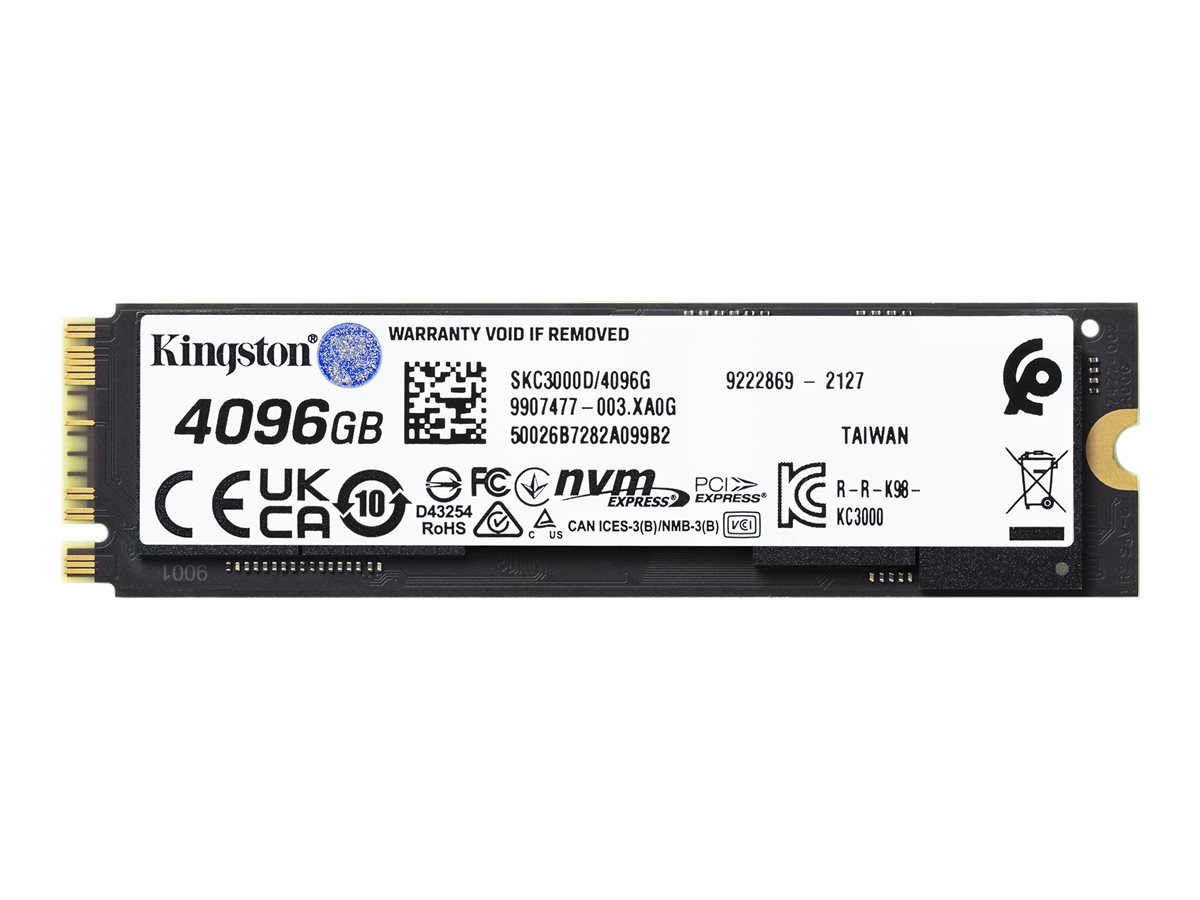 Kingston KC3000 - SSD - 4096 GB - intern - M.2 2280 - PCIe 4.0 (NVMe), Ansicht 4