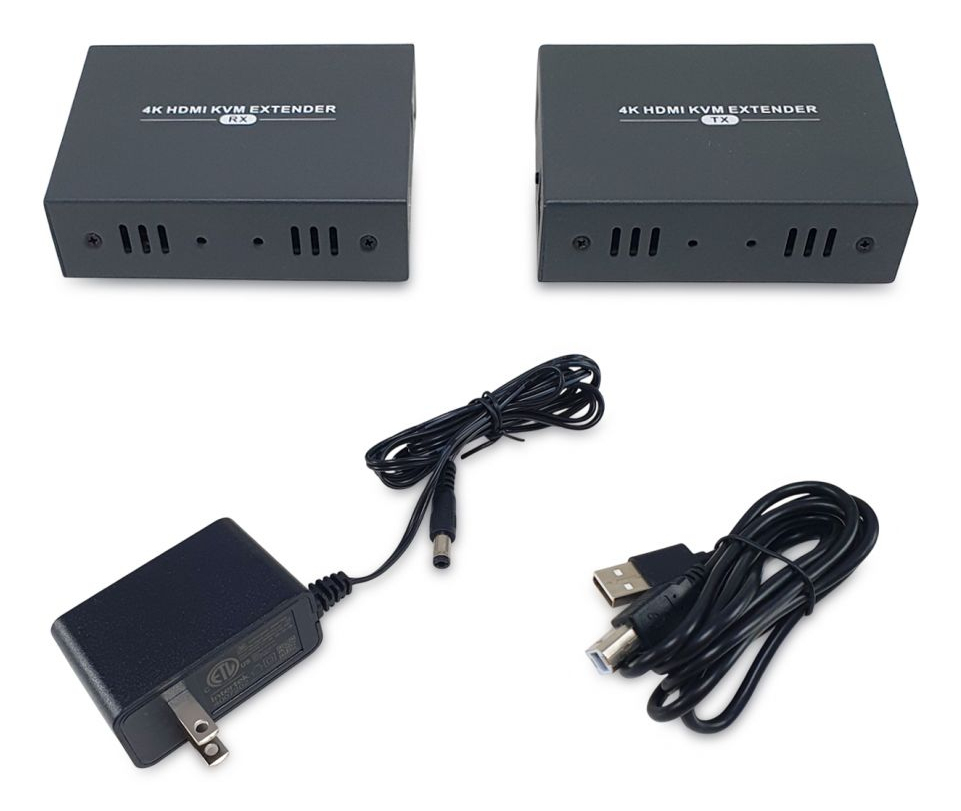 LevelOne HDMI over Cat.5/6 Extender kit 4K 100m schwarz, Ansicht 3