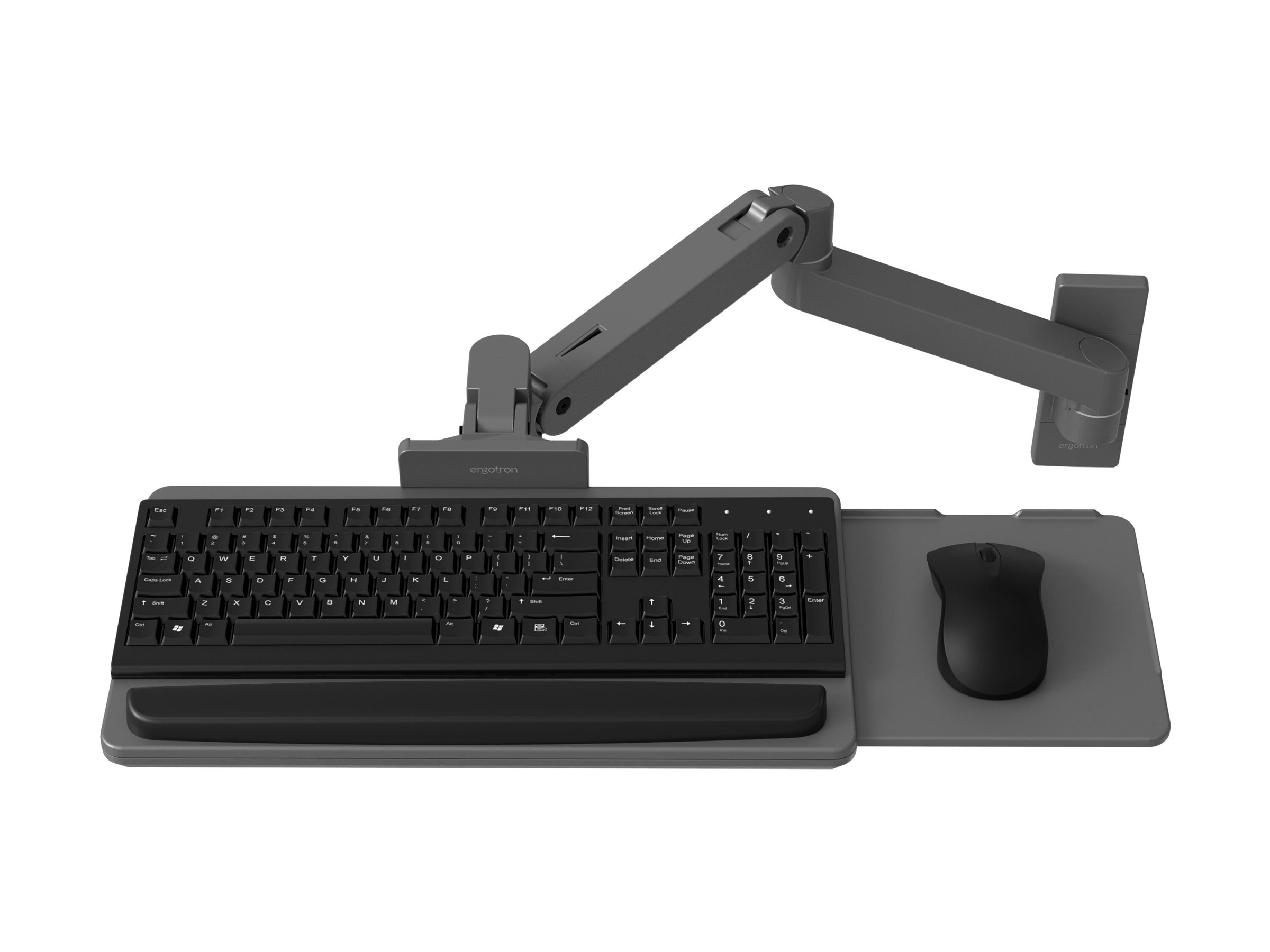 Ergotron LX Pro - Tastatur-/Mausablage mit Stützarmhalterung - Dunkelgrau, Ansicht 3