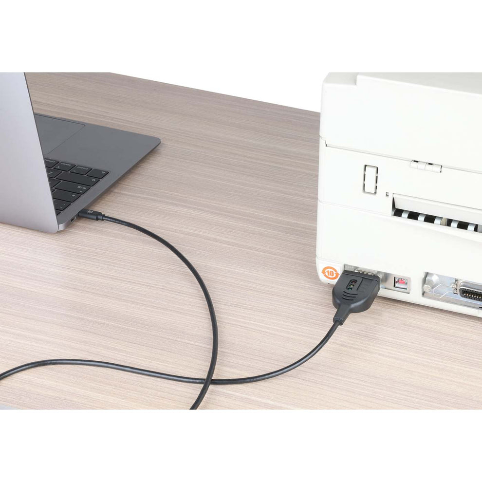 Manhattan USB-C auf Seriell DB9/RS232 Adapter PL2303GT - Adapter - Digital/Daten, Ansicht 2