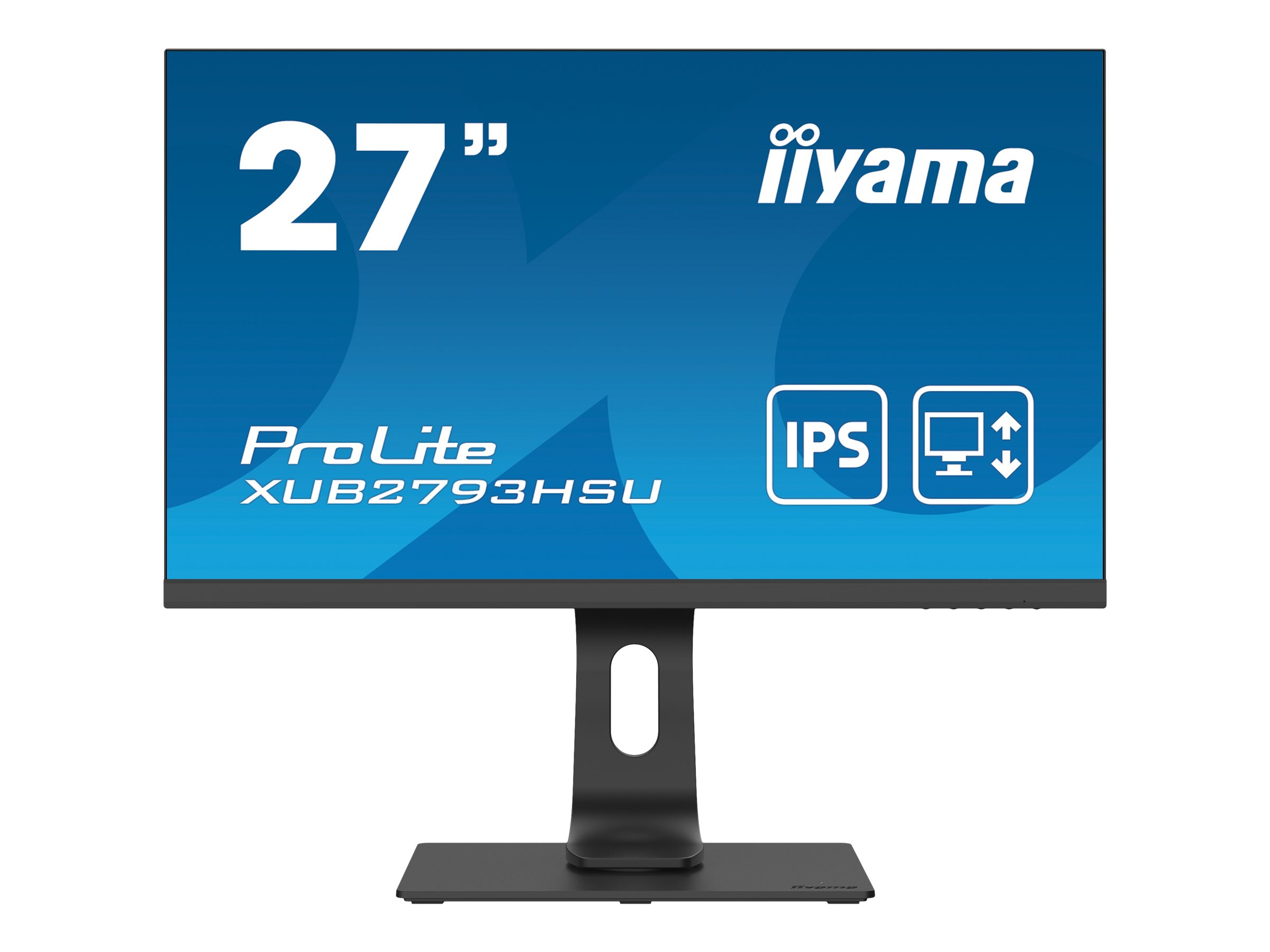Iiyama 68,5cm/27 (1920x1080)  ProLite XUB2793HSU-B4 16:9 4ms IPS HDMI VGA DisplayPort VESA Pivot Speaker Full HD Black
