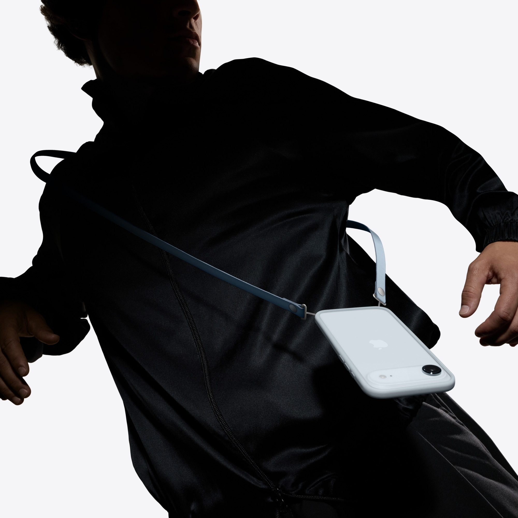 Apple Schultergurt für Handy - Hellblau, Ansicht 2