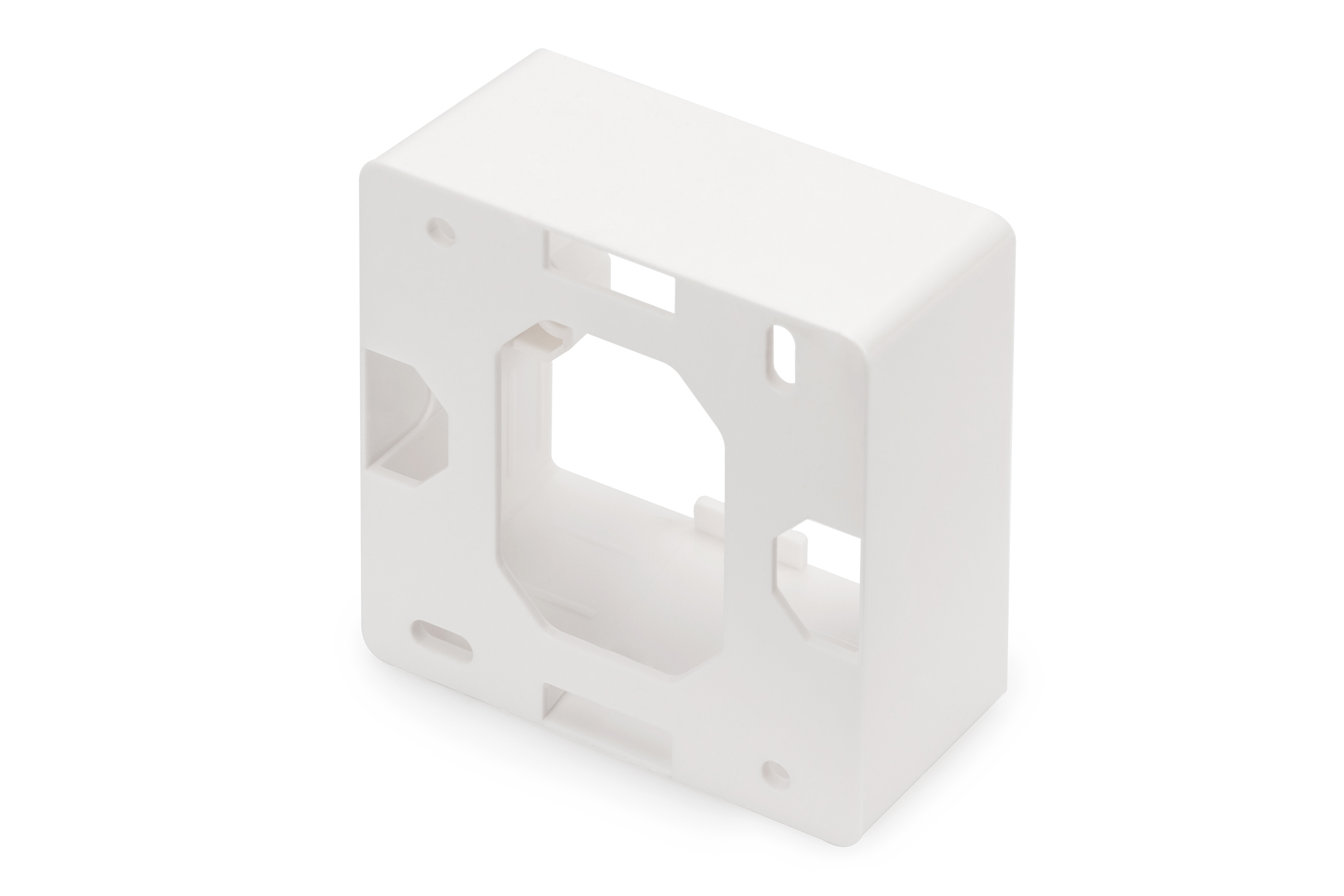 DIGITUS Aufputzrahmen für Keystone Leerdosen 80x80 mm, Deutscher Typ, Ansicht 4