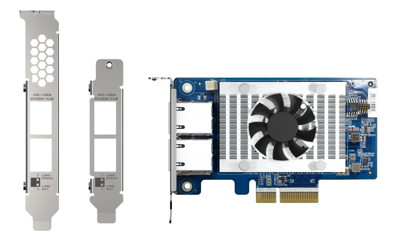 QNAP QXG-10G2T-X710 - Netzwerkadapter - PCIe 3.0 x4 Low-Profile, Ansicht 2