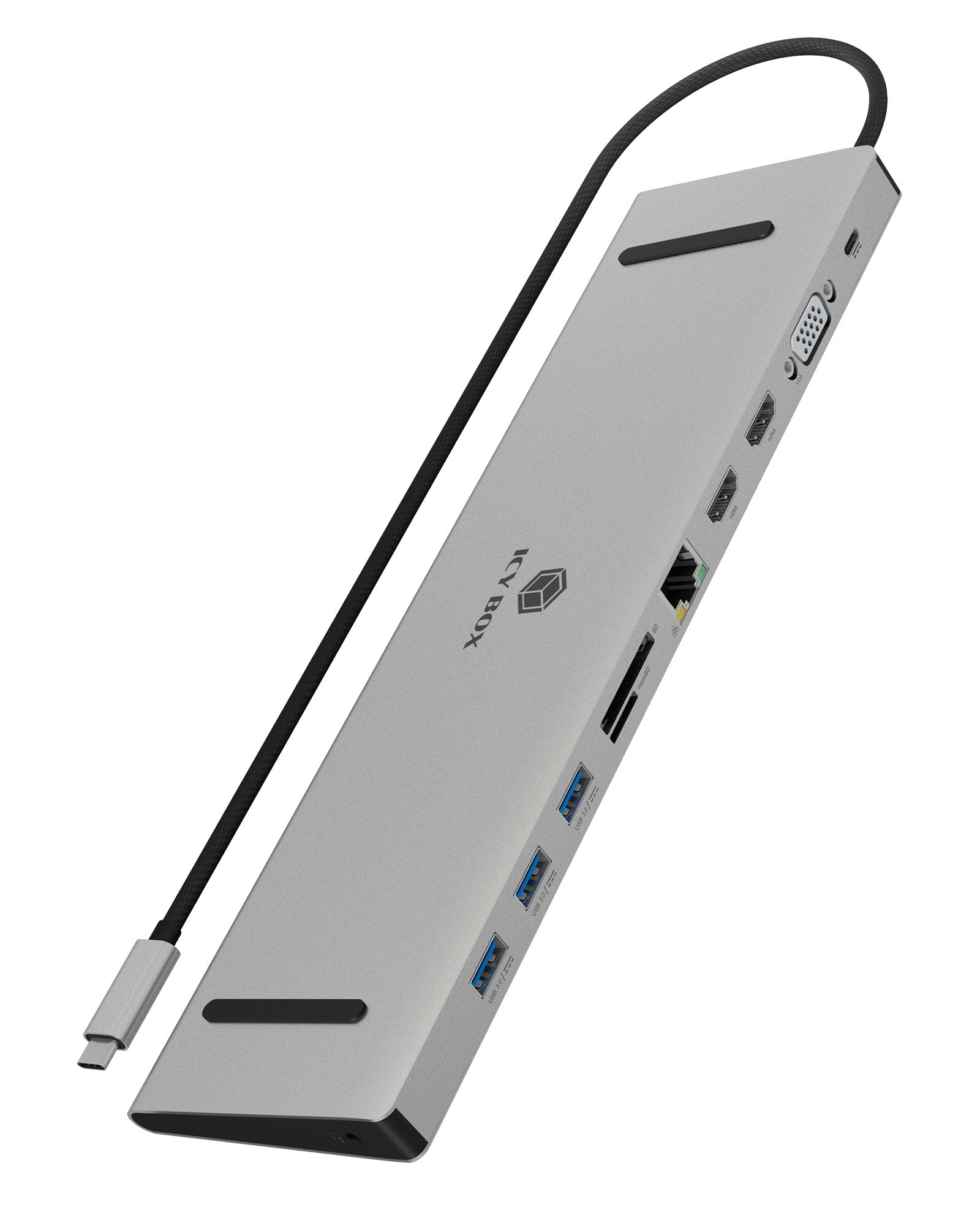 ICY BOX Dockingstation USB-C -> HDMI/VGA/USB-A/USB-C/3.5mm, Ansicht 4